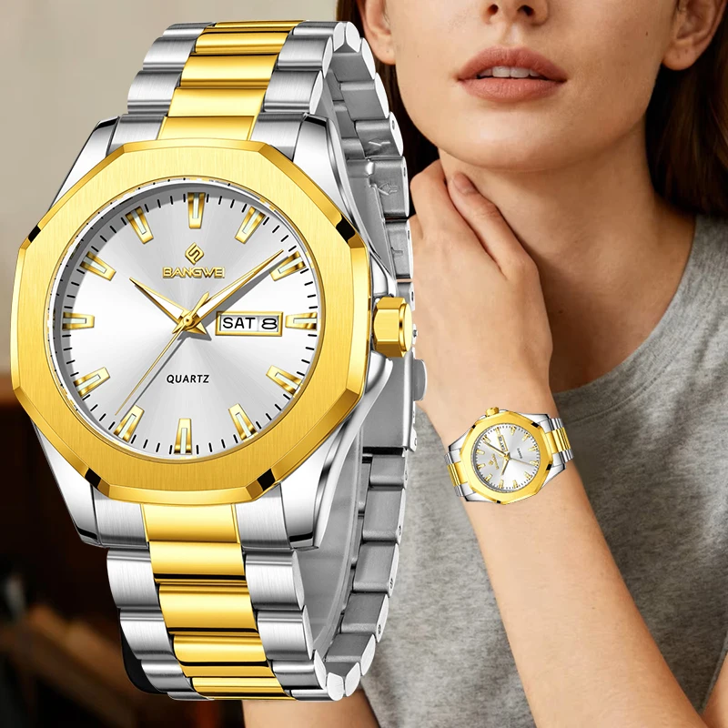 

BANGWEI New Fashion Women's Watches Top Brand Luxury Simple Sports Watch For Women Luminous Waterproof Quartz Ladies Wristwatch