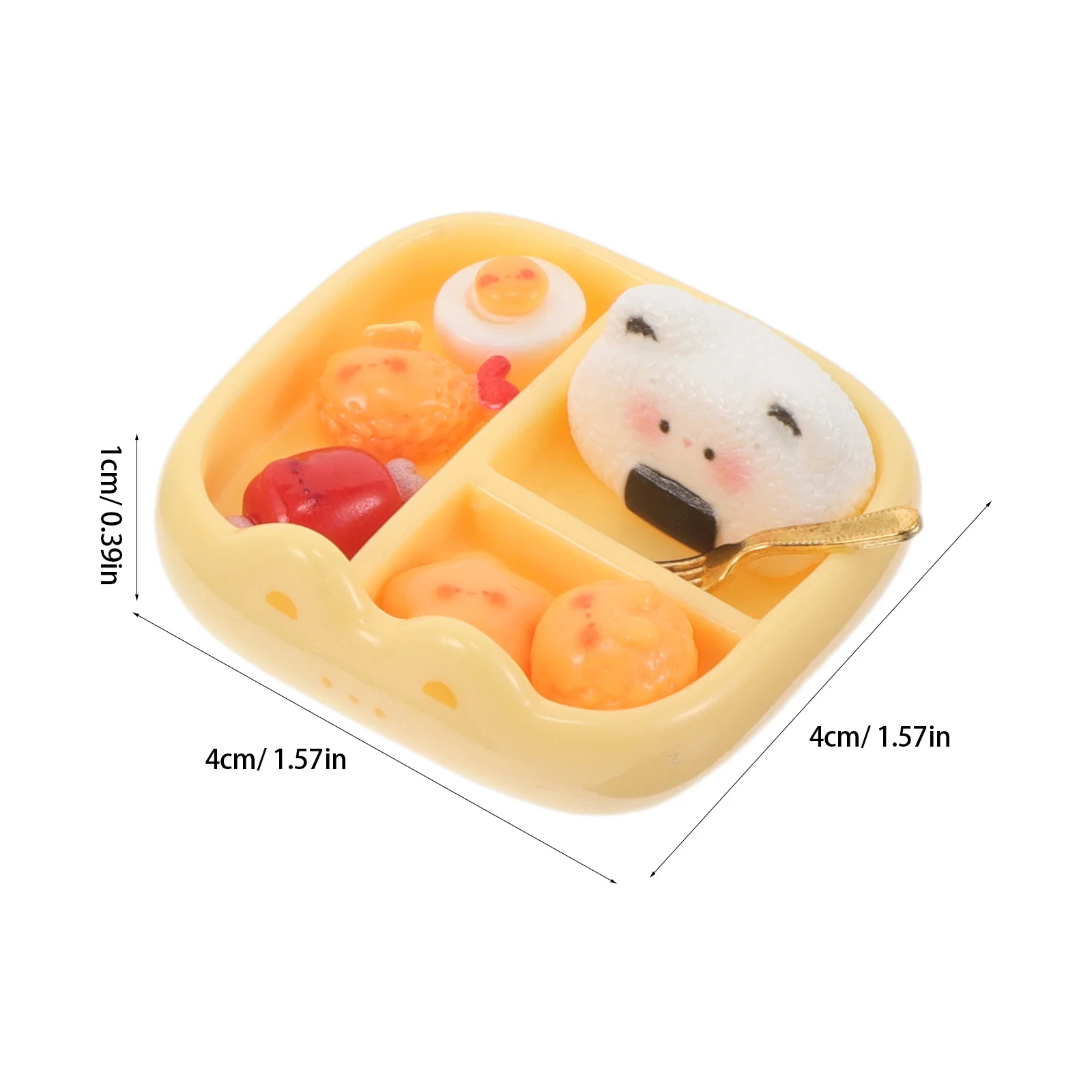 6 stks Mini Bento Poppenhuis Maaltijd Set Japans Voedsel Voor Miniatuur Huis Accessoires, Hars Sushi Beeldjes, kleine Lunchbox Display,