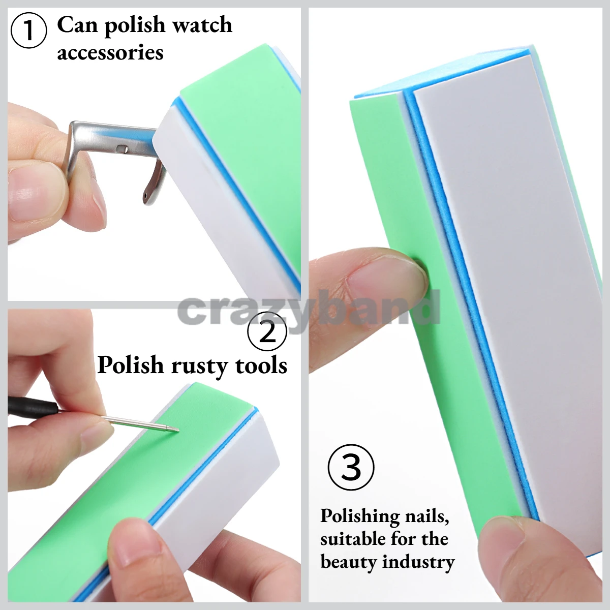 1/2/4pcs for Watchmaker Tools Watch Cleaner Rod 4 Sides Mesh Polishing Files Wrist Watch Parts Clean Polish Tool Rod Accessories