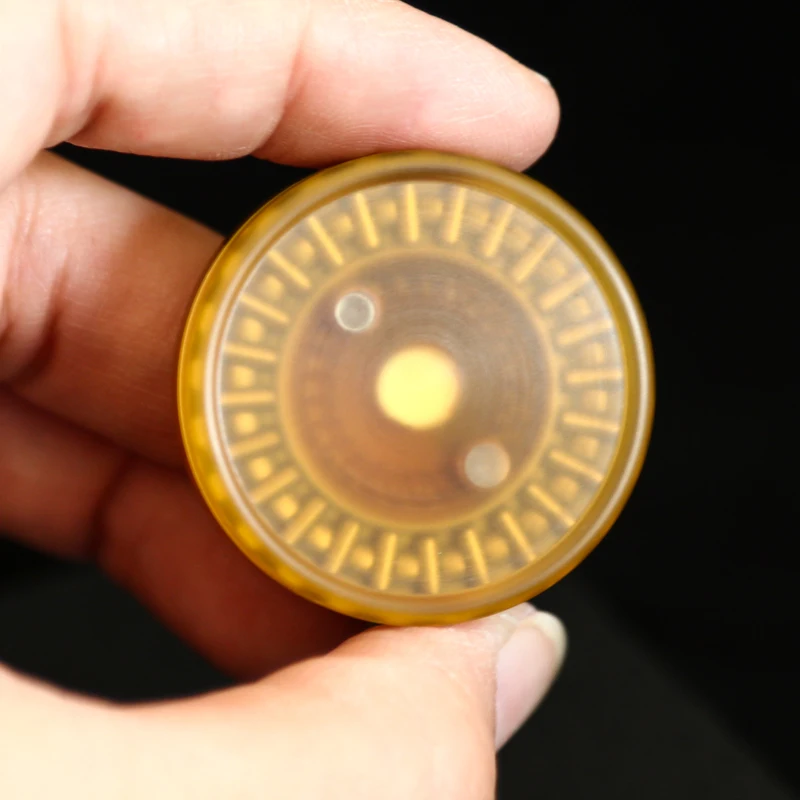 Round Pei Machinery Slider Push Fidget Slider Fidget Toy Decompression EDC Haptic Coin For Adults (Teflon) Gifts