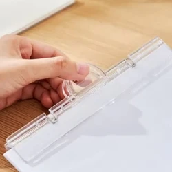 Transparent Magnetic Clip Folder Stationery White Board Blackboard Book Clip Paper Holder Office School Supplies