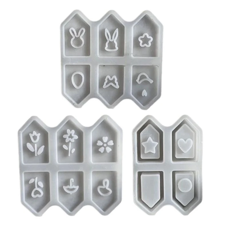 

C1FC 3pcs Hollow Design Silicone Molds Hollow House Shaped Silicone Molds For Engaging Children's Baking Activities