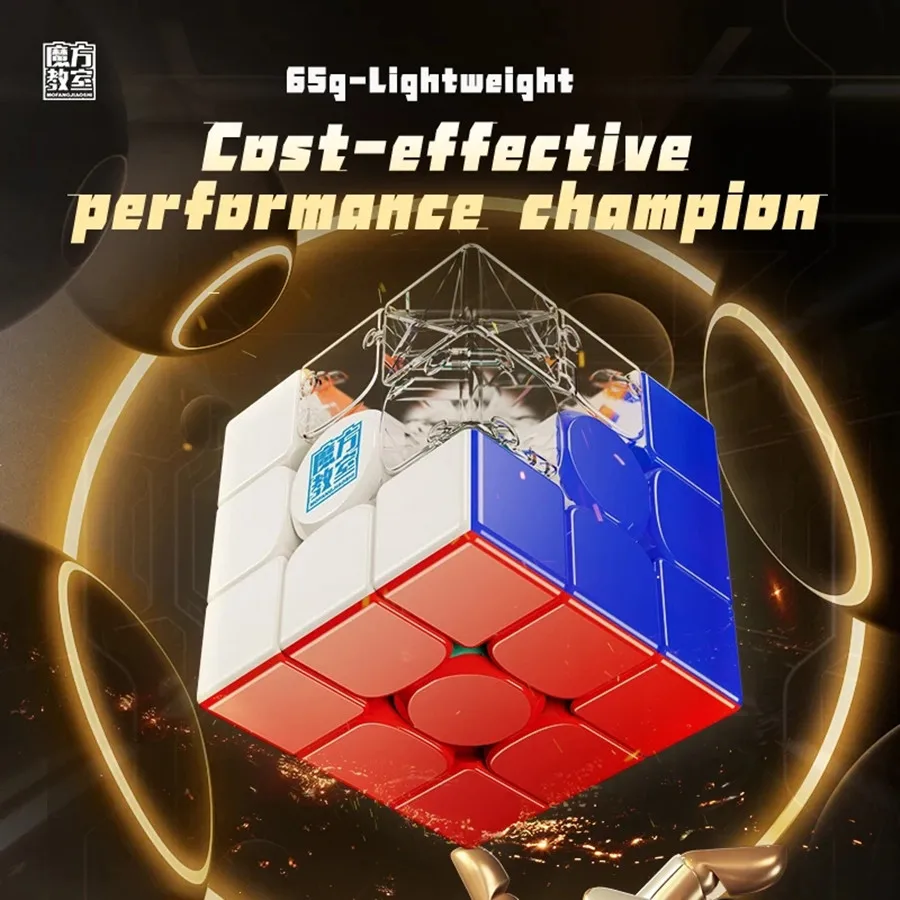 MoYu RS3M V5 3X3 Cube magique magnétique sans colle Cubes de vitesse jouets Fidget professionnels RS3 M V5 Cubo Magico Puzzle jouets cadeaux