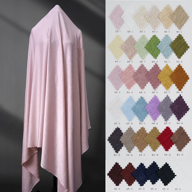 

Креп морщинистый атласный шифон шелковистая дышащая непроницаемая ткань для шитья юбок рубашки в полметра