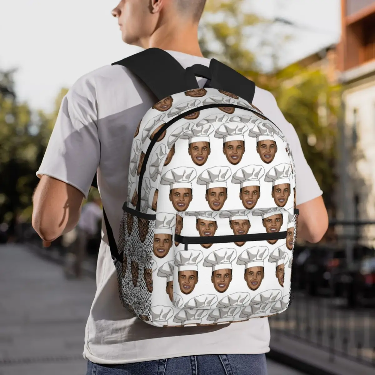 Stephen Curry Chef Curry Backpack Daypack Large Capacity Children BookBag School Bag Shoulder Bags for Men Women