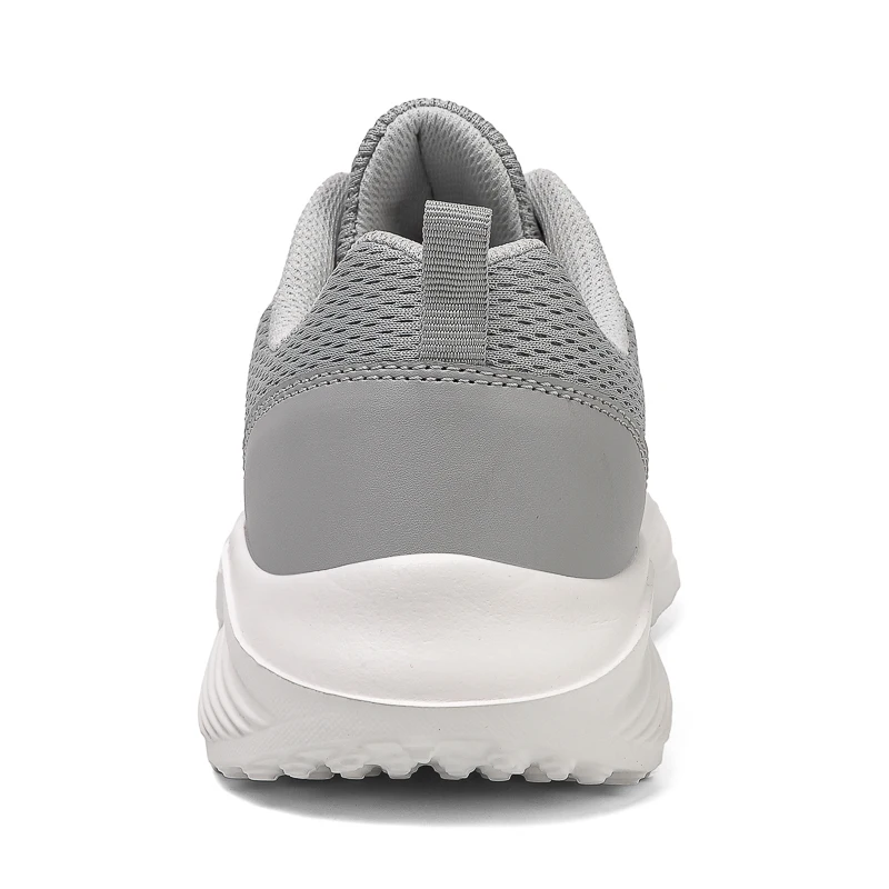 Tênis masculino malha respirável sapatos de caminhada rendas até verão masculino apartamentos confortáveis calçados casuais sapatos leves 39-46