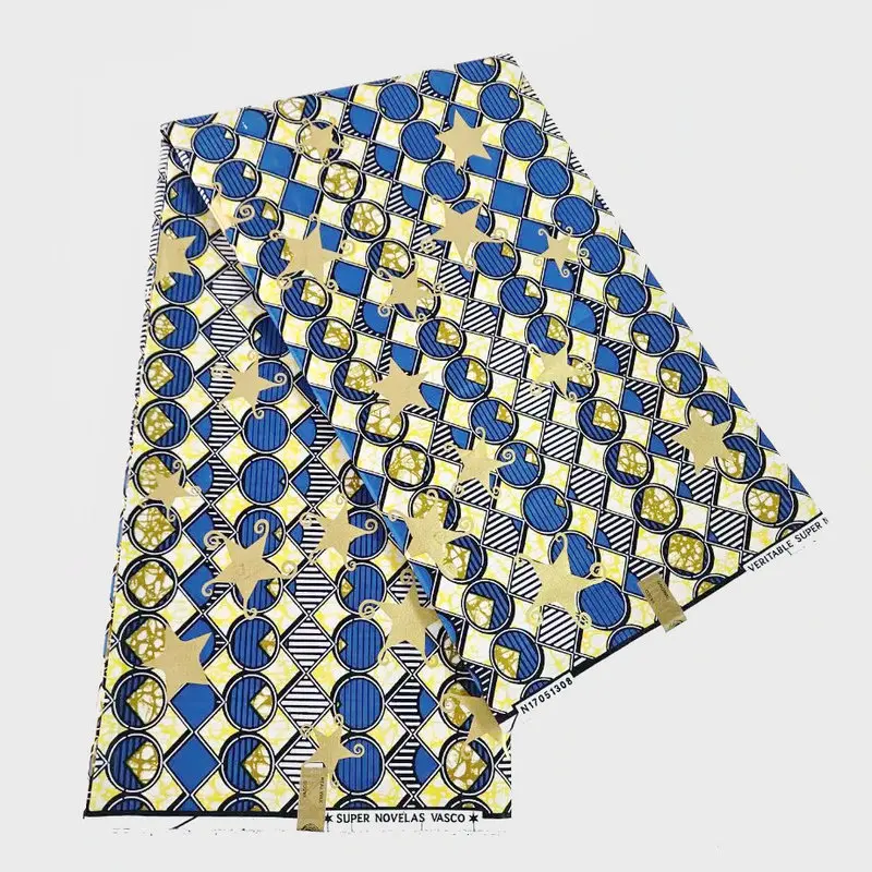 Tissu de cire hollande Original africain Super cire tissu imprimé haute qualité Ankara Batik tissu pagne matériel de couture 100% coton