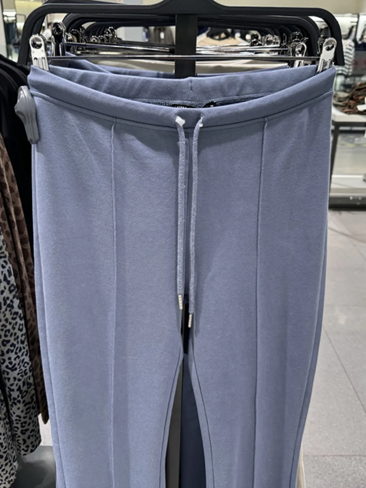 Fashionable Women's Double-sided Fabric Casual Decorative Stitching Pants Autumn Winter New Arrival Wide Leg Pants