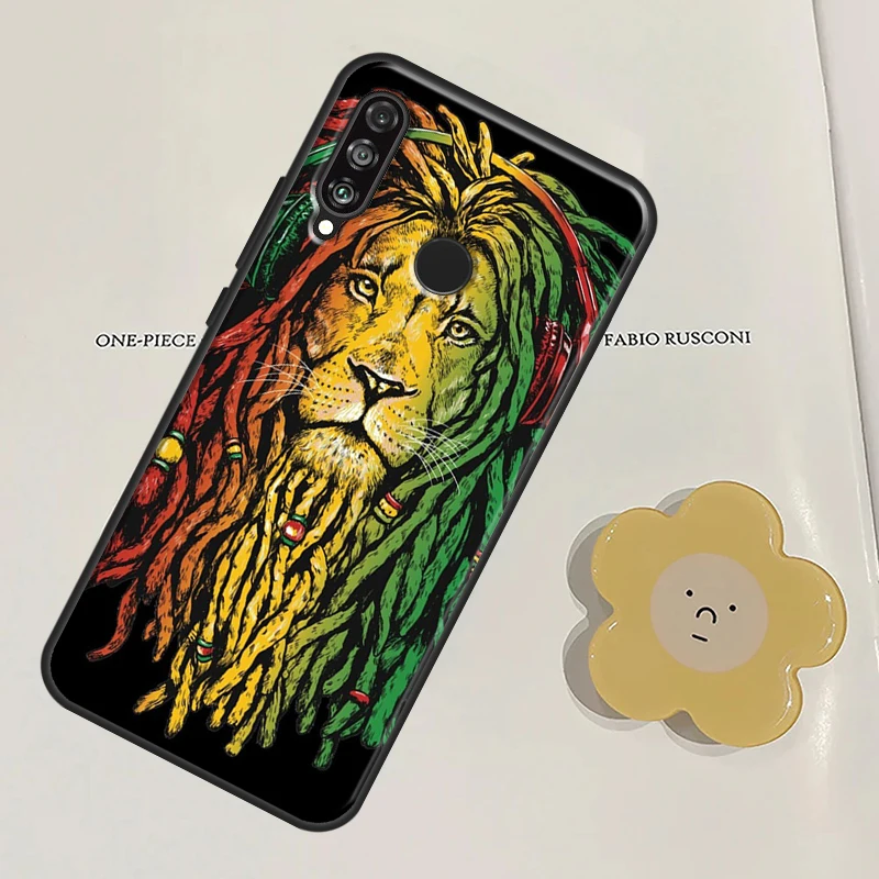 Bob Marley Rasta Lion For Huawei Nova 11 9 10 SE Y60 Y70 Y90 Y61 Y91 Nova 3i 7i 8i 11i P20 P40 Lite P30 Pro Case