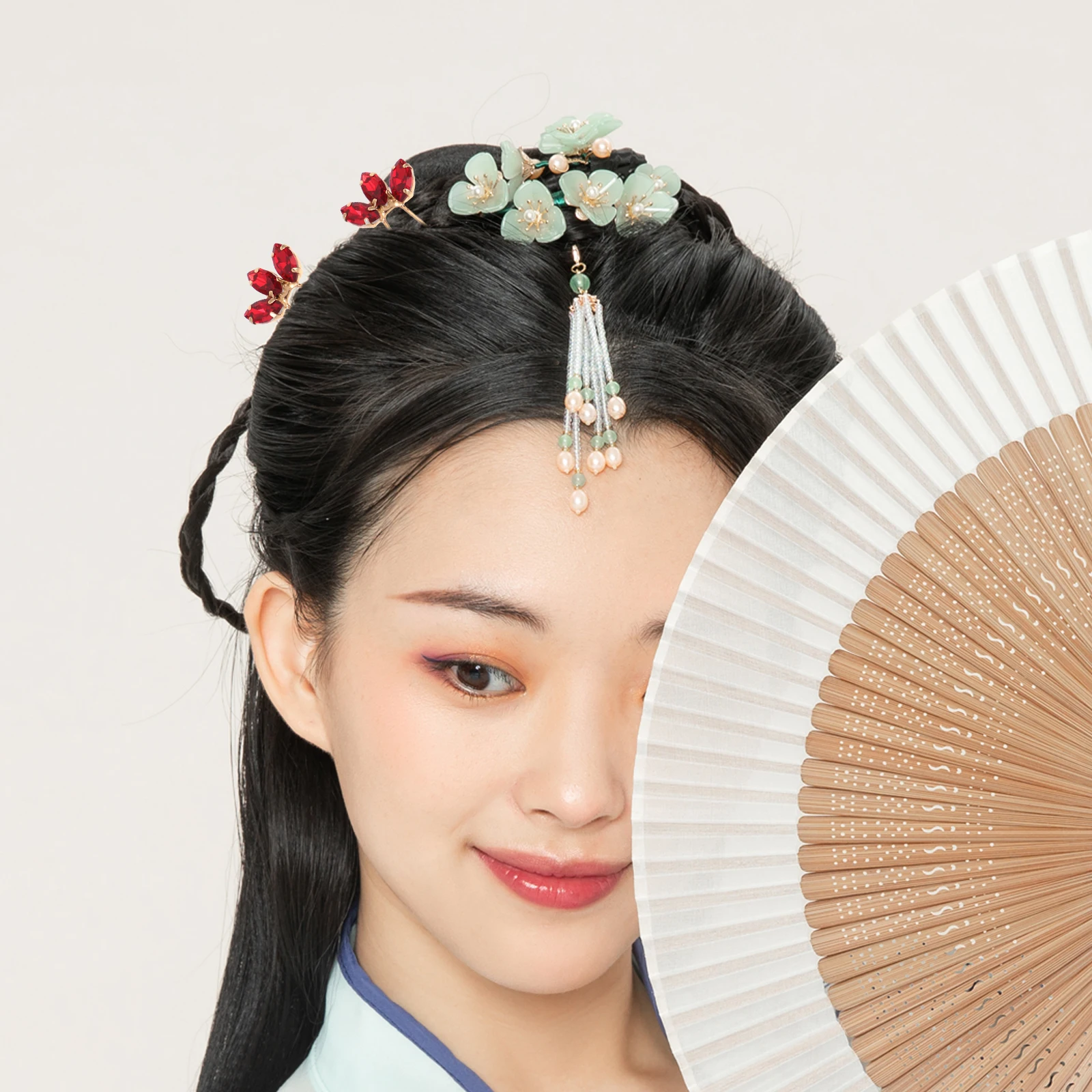 

5 Pcs U Shaped Hairpins Rhinestone Bobby Pins Clips Maroon Burgundy Bridal Prom Accessories Elegant Fashion Long Lasting