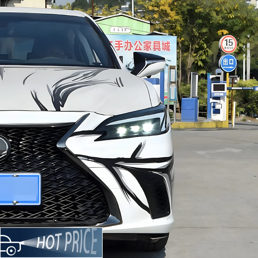 

Car Front Lamps Assembly For Lexus ES 200 260 300 2018-2024 Upgrade 2025 Style LED 3 Projector Lens Tools Accessories