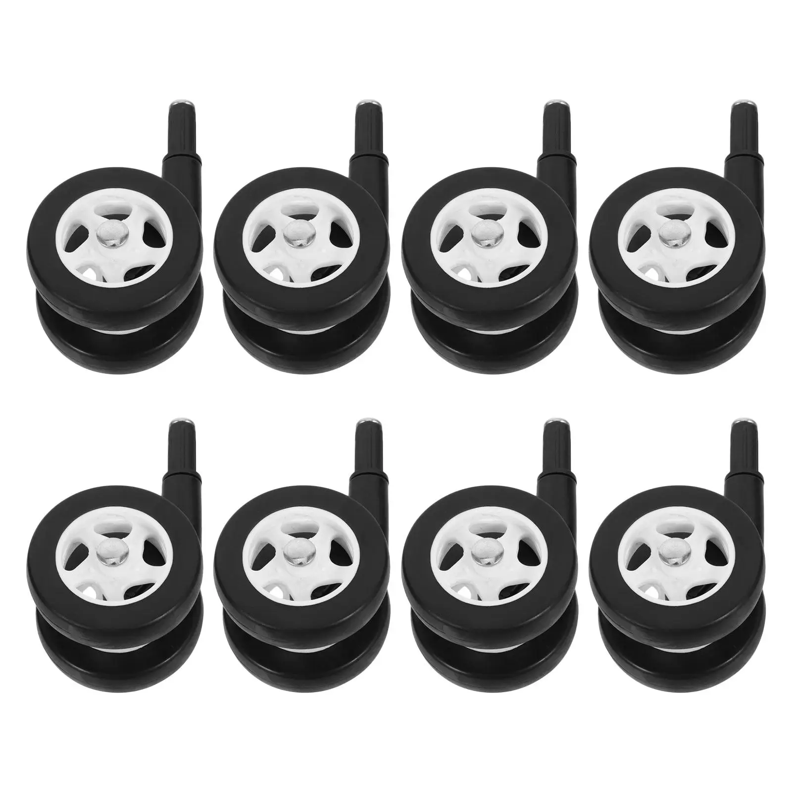 

8Pcs Baby Walker Wheels Replacement Silent Wear-Resistant 2 Plastic Casters Suitable Baby Stroller Parts Silent Walker Wheels