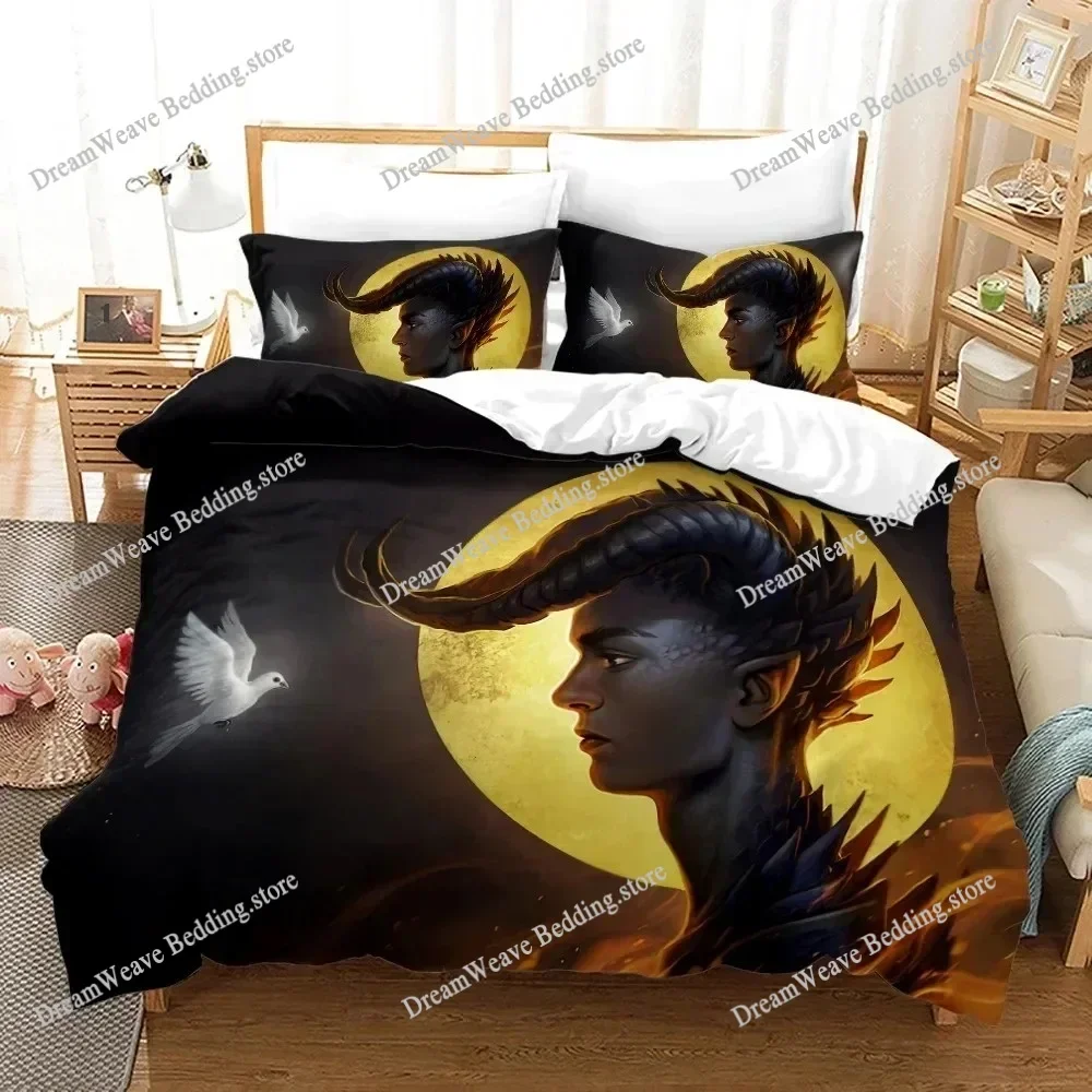 3D Print Anime Monster Bedding Set Single Twin Full Queen King Size Animal Tag Lion Wolf Bed Set Adult Bedroom Duvetcover Set592