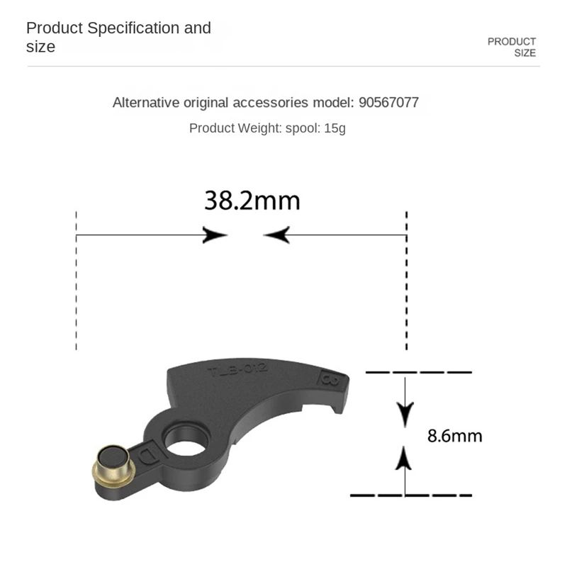 Wire Feed Rod Assembly Parte, Substituir Baide Lawn Mower Trimmer, 90567077, 8 Packs