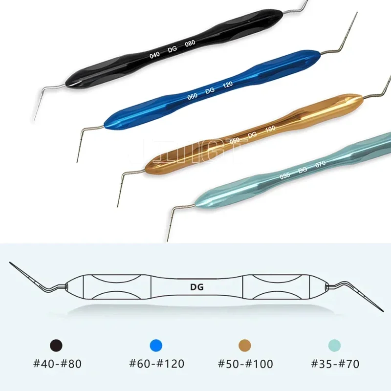 Endodontyczna końcówka ręczna - niklowo-tytanowa końcówka instrumentu do pionowej zagęszczania wypełnienia kanałów korzeniowych - narzędzie