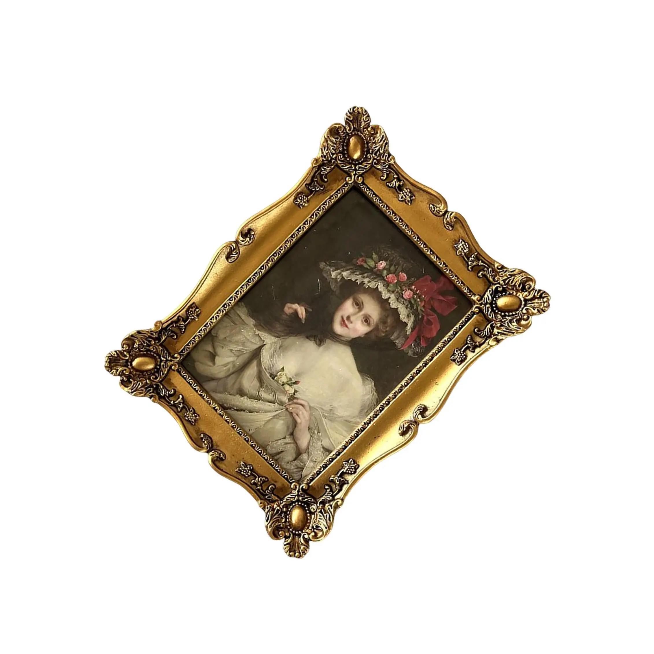 Picture Frame Tabletop Wall Hanging Photo Holder Photo Frame for Bedroom 6inch