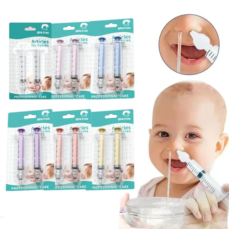 Baby Nasal Aspirator Syringe Baby Nose Cleaner Rhinitis Nasal Washer Irrigator Needle Baby Nose Washing for Children 10ML/20ML