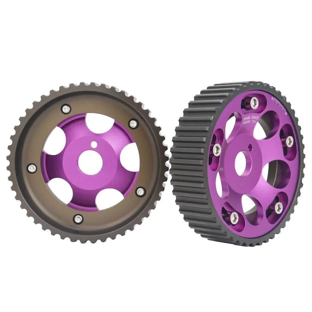 2pcs Engine Pulley Sprocket Timing Cam Gear Aluminum Adjustable Cam Gears Timing Gear Pulley Kit For Toyota Supra 1JZ 2JZ DOHC
