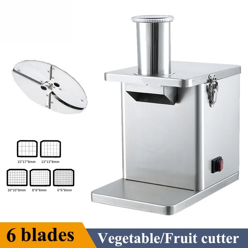 Multifunctional Vegetable Dicing Machine Commercial Carrot Radish Potato Cube Slicing Dicing Cutter Food Processor
