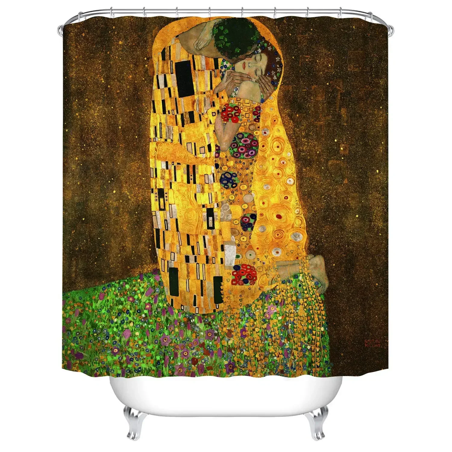 The Kiss by Gustav Klimt Home Art Paintings Pictures for Bathroom