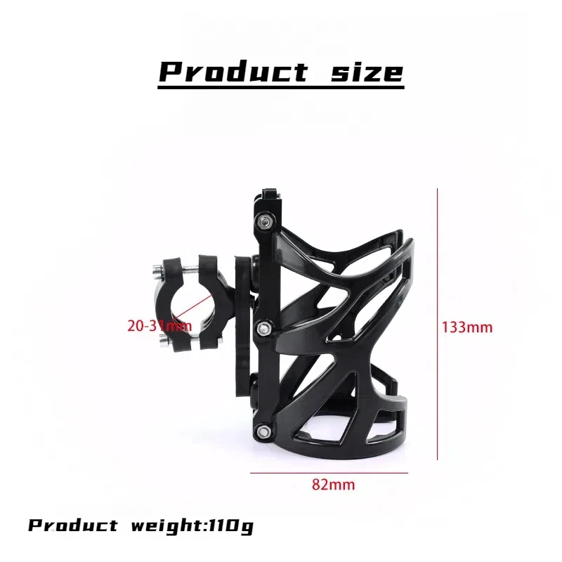 Universal Motorcycle Handlebar Stand Mount Shakeproof Water Bottle Mount Drink Cup Holder