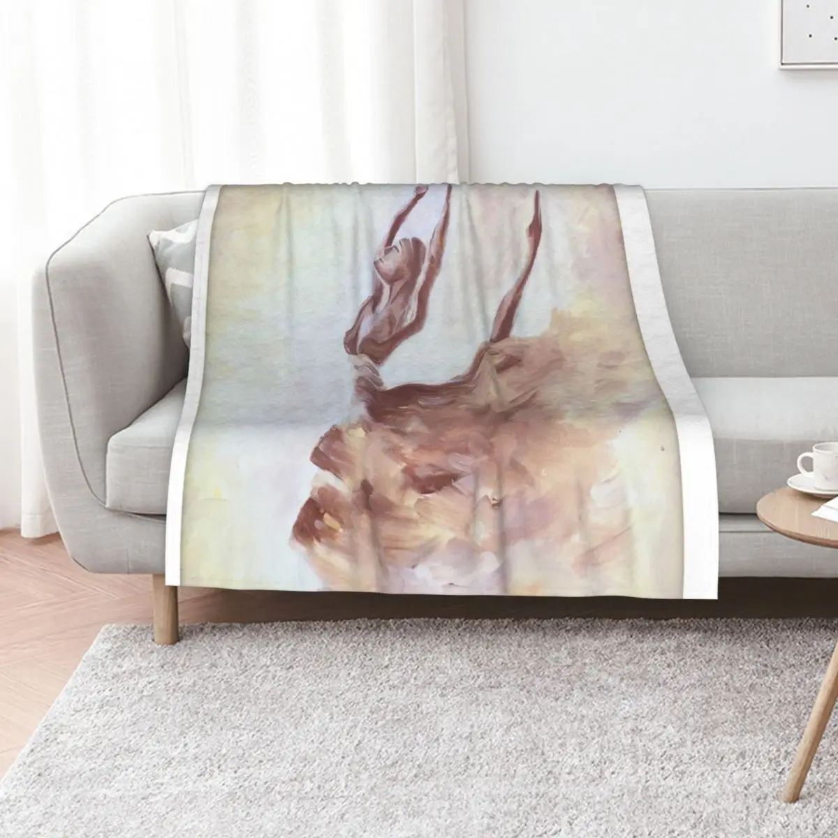 Ballerina. Ballet dancer. Dance. Ballerina painting Throw Blanket Warm wednesday Softest for babies Blankets
