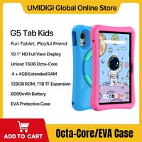 UMIDIGI G5 Tab Kids Tablet Android 13,8GB(4+4GB Extended) RAM 128GB ROM 10.1'' 6000mAh Unisoc T606 Children Tablet