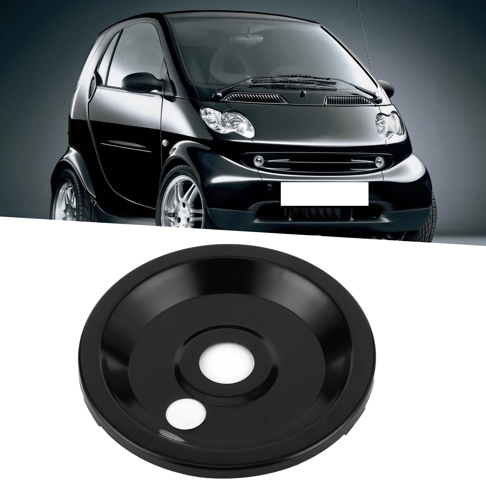 Car Front Hub Splashes Guard Mudguard Metal Black Q0003855V006000000 Fit for Smart Fortwo 450/Roadster 452