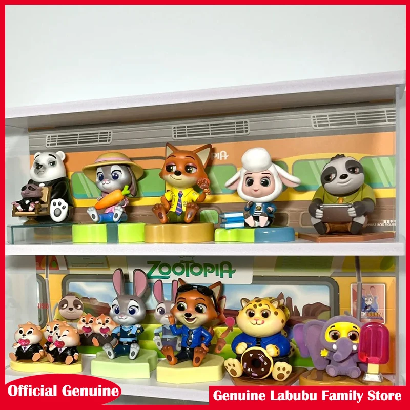 Genuine Disney Zootopia Series Good Sitting Blind Box Trendy Handmade Cute Anime Figure Decor Toy Cute Gift Collectible Ornament