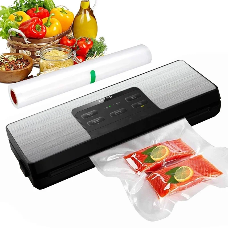 Hand Held Vacuum Sealer Food Storage Electric Vacuum Bag Sealer With Built-In Cutter