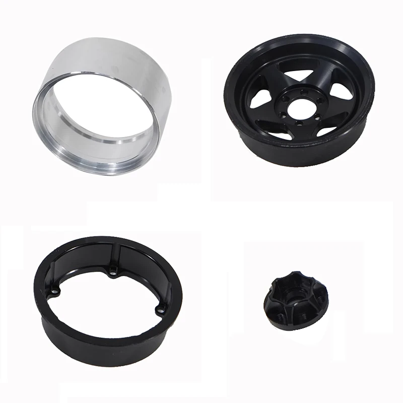 4pcs 2.2 inch Simulation Tire Wheel Climbing Car Wheel Hub