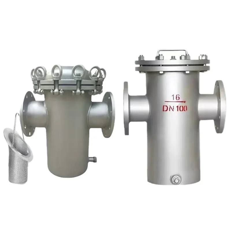 

304 316L Stainless Steel Basket Filter Basket Quick Opening Straight Through Pipeline Decontaminator Natural Gas Pipeline