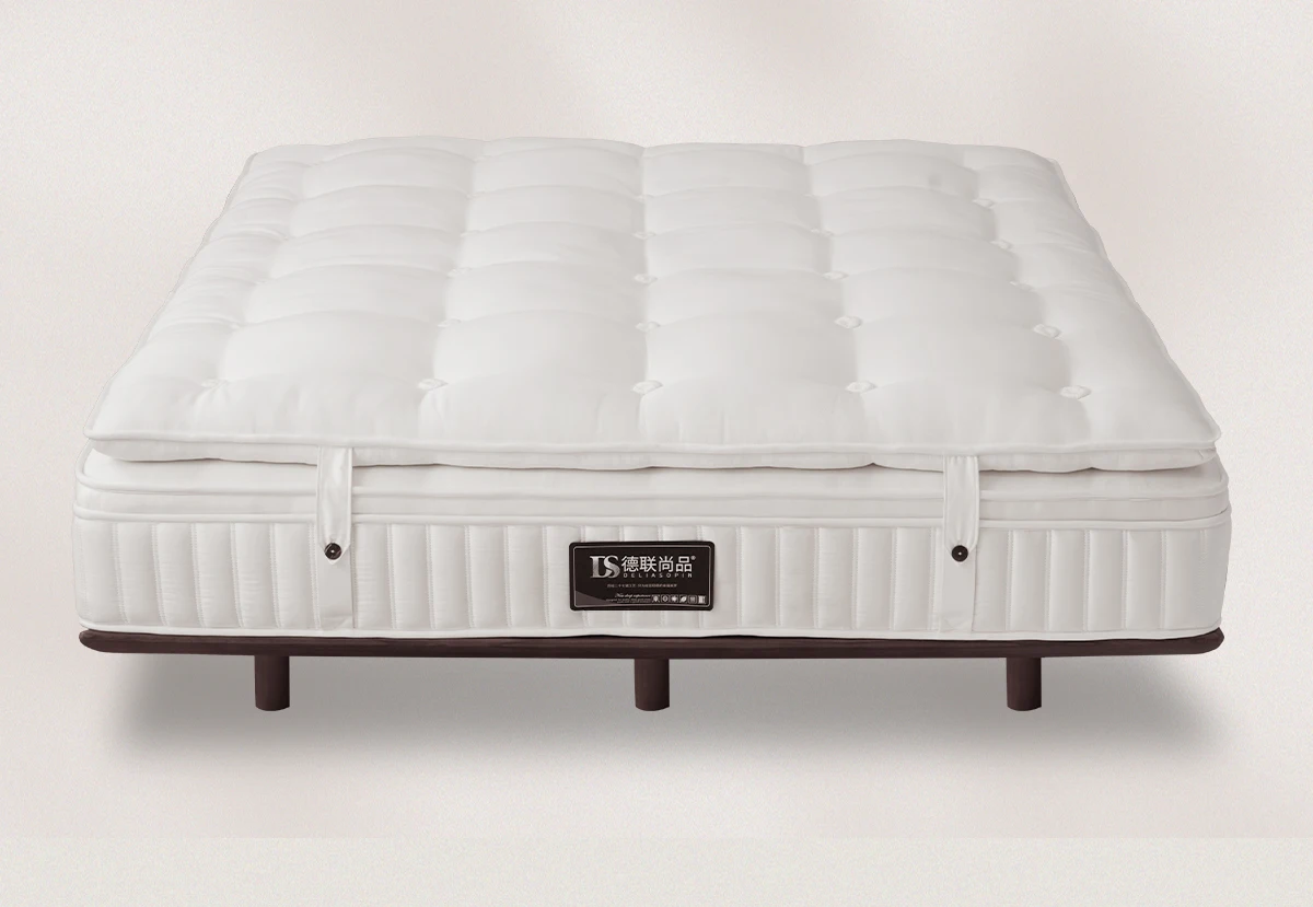 !@Knitted Fabric King Queen Size Latex Mattresses Vacuum Roll in Carton Box Pocket Spring Coil Mattress