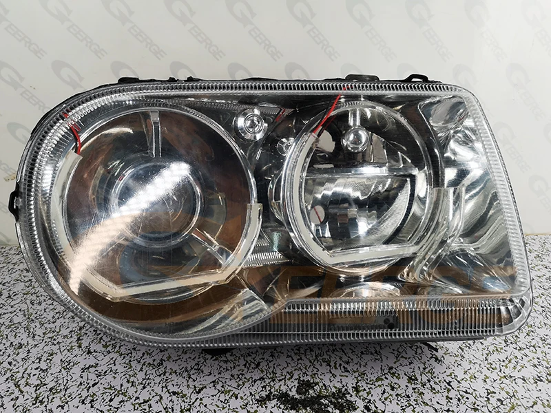 Para Chrysler 300 C 300C LX LE 2004 - 2010 excelente cristal de luz diurna Ultra brillante estilo DTM Kit de Ojos de Ángel Led anillos de Halo