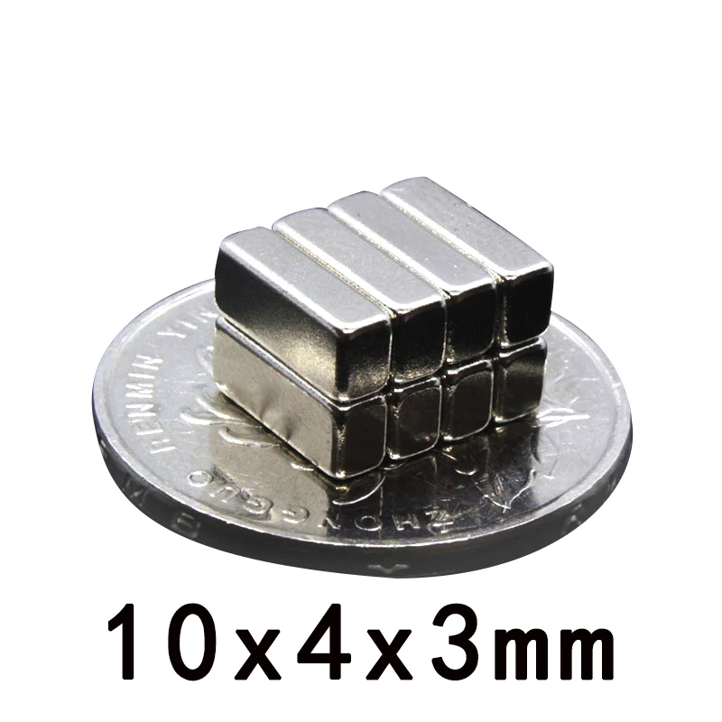 10x4x2 10x4x3 Rare Earth Magnet Strong 10mm X 4mm X3mm Block Magnets 10x4x2mm 10*4*2 10*4*3