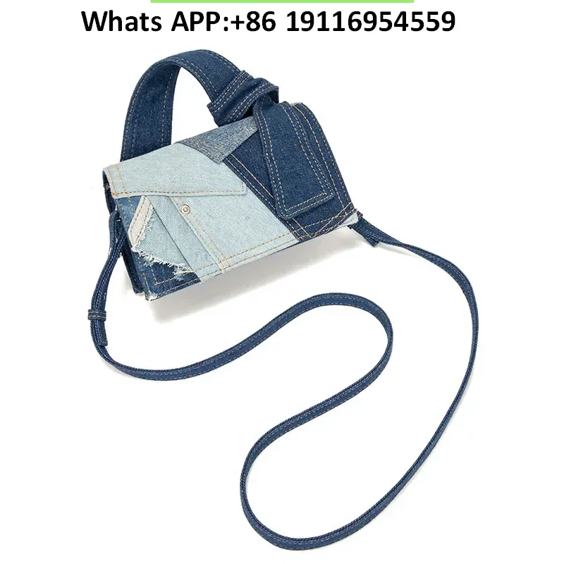 

Сумка через плечо с цветными блоками, джинсовая сумка с цветными блоками, сумка, женская сумка через плечо для поездок на работу.