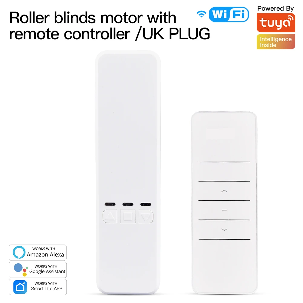 MOES Tuya WiFi Smart Motor Elektrische kettingrolgordijnen Schaduw Sluiter Drive RF Remote Kit Smart Life-app via Alexa/Google