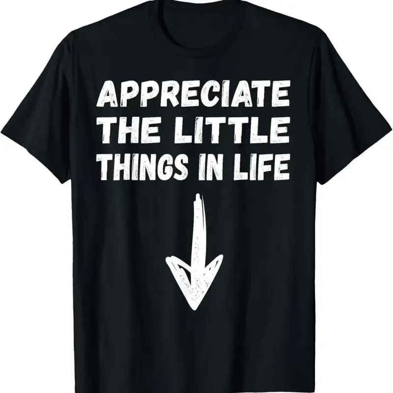 Appreciate The Little Things In Life Funny Joke Adult Humor T-Shirt