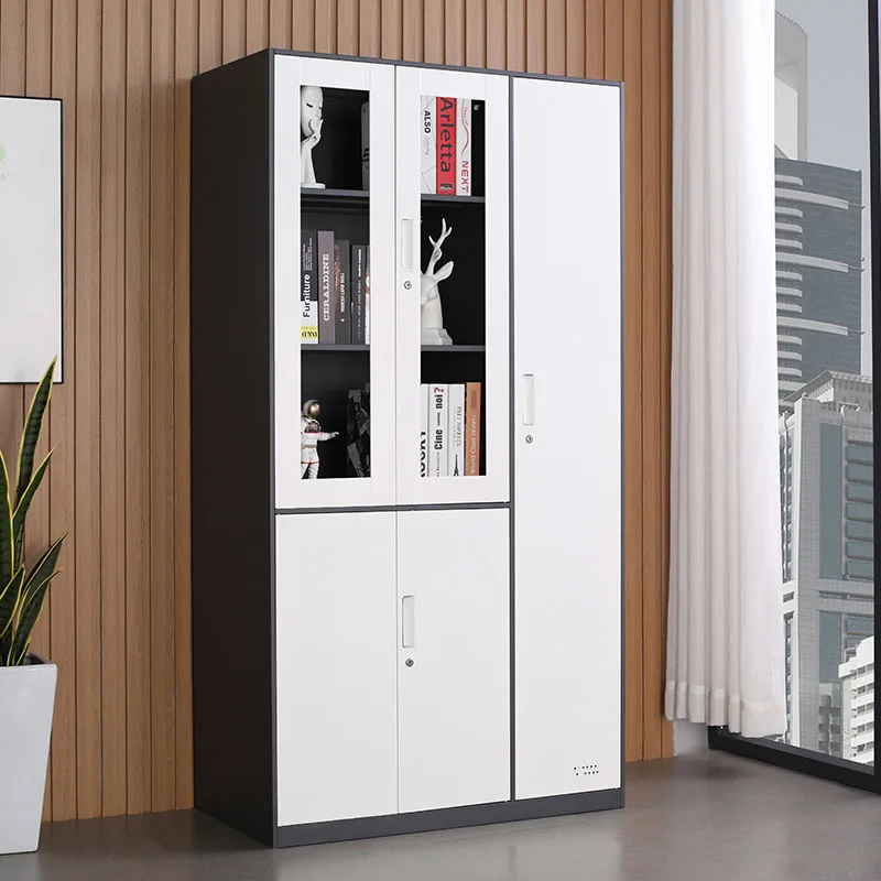 مصنع المعادن الموظفين خزانة معلقة صندوق تخزين ملابس خزانة باب خزانة خزانة معدنية #6