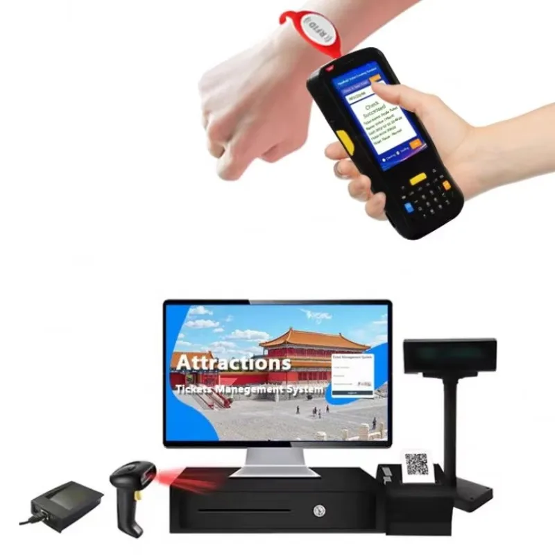 2025 hot sale Ticket Validation Handheld Electronic Bus Ticketing Machine Android Pda Barcode Scanner