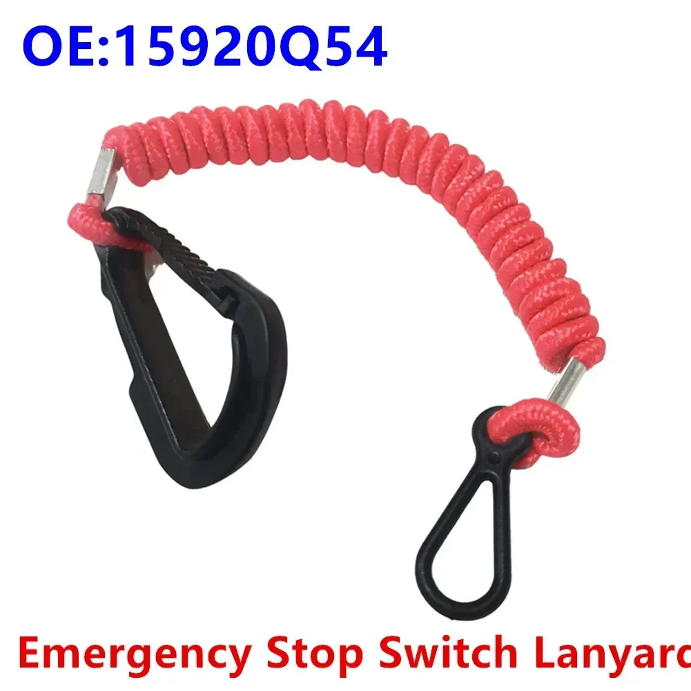 15920Q54 For Mercury -Mariner Outboard Safety Lanyard Cord For Red Stop Switch Urgent Stop Safety Nylon Lanyard