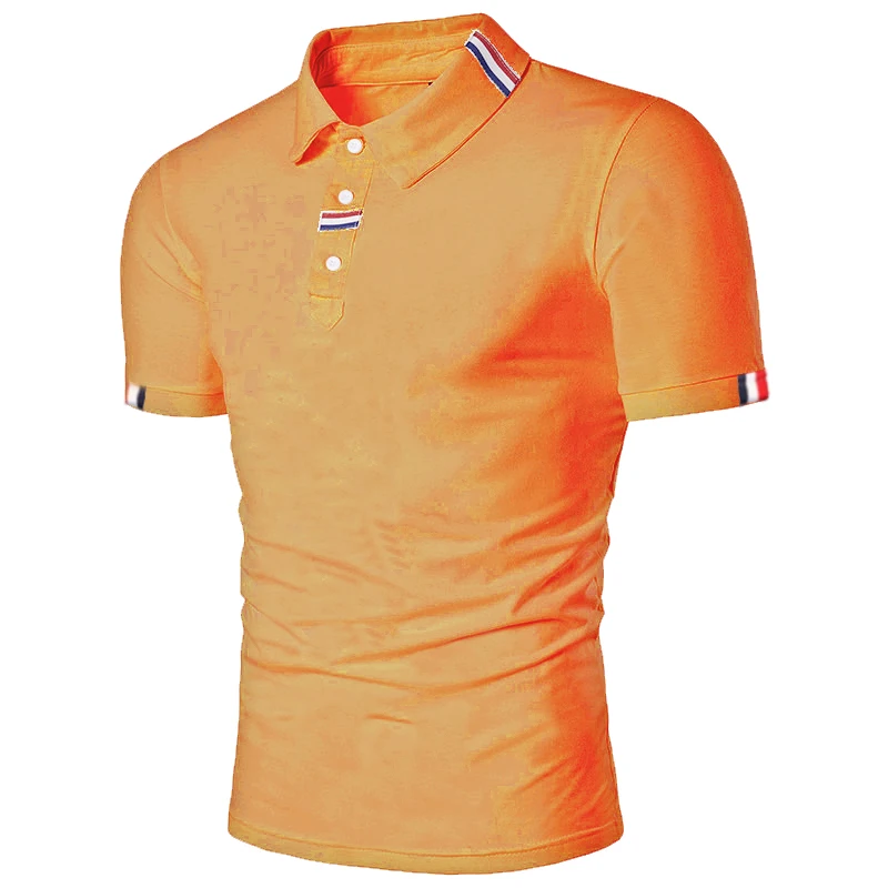 Men\'s New Fashion Short-sleeved Polo Shirt With Breathable T-shirt