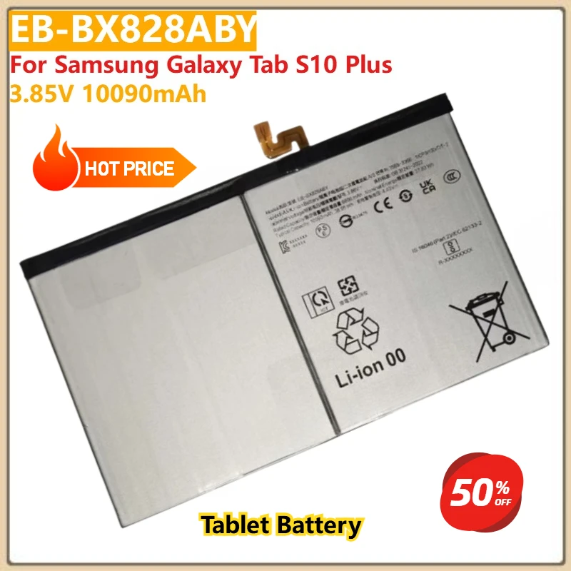 EB-BX828ABY استبدال بطارية الجهاز اللوحي 3.85V10090mAh لسامسونج غالاكسي تبويب S10 زائد بطاريات ليثيوم بوليمر عالية السعة