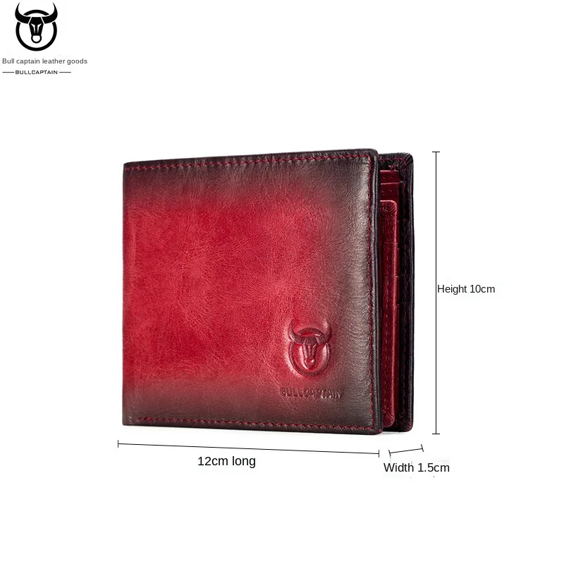 Brand men's Wallet Genuine Leather Purse Male  Wallet Multifunction Storage Bag Coin Purse Wallet's Card Bags Top layer cowhide