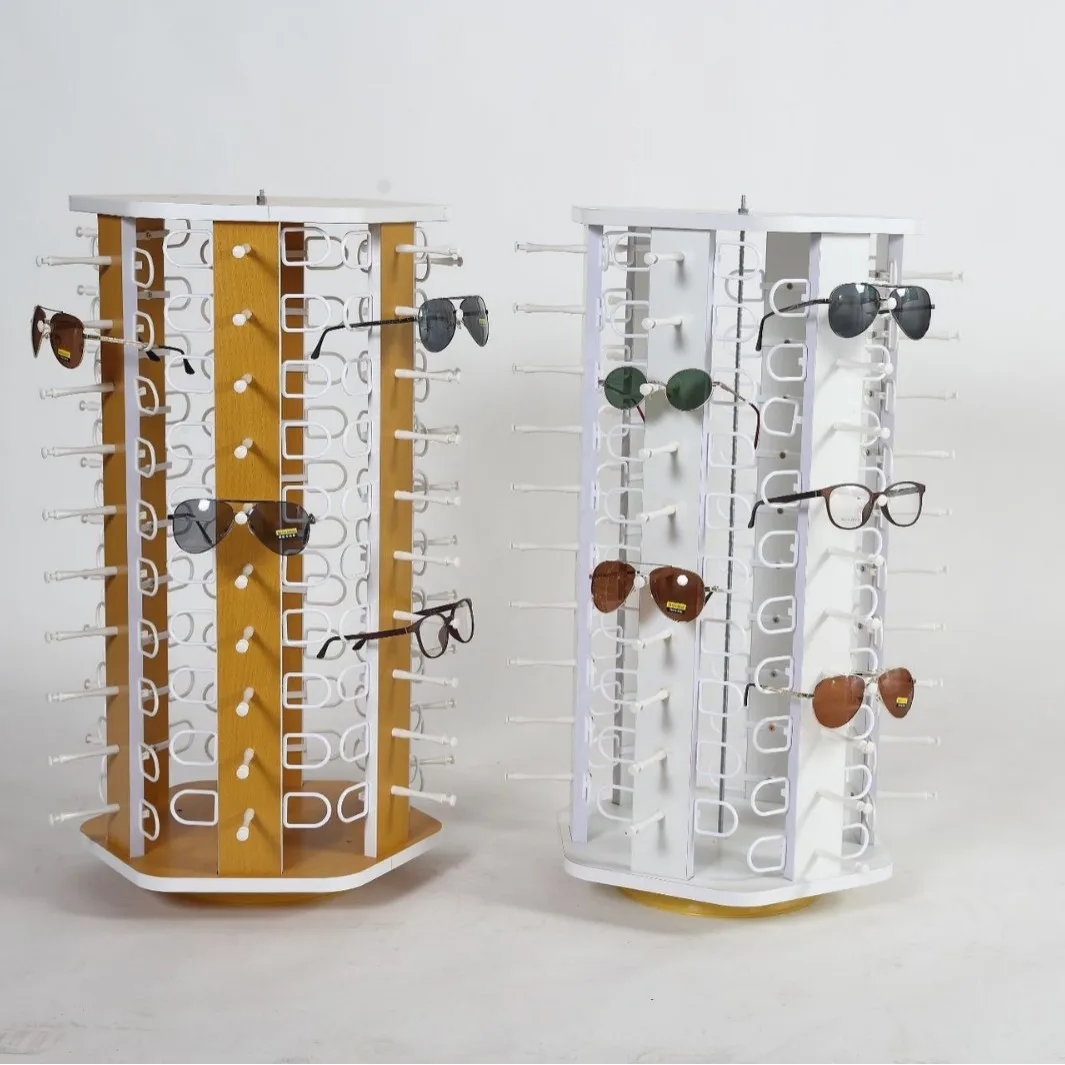 Painted glasses display stand, desktop rotating sunglasses exhibition stand factory direct sales can put desktop glasses frame