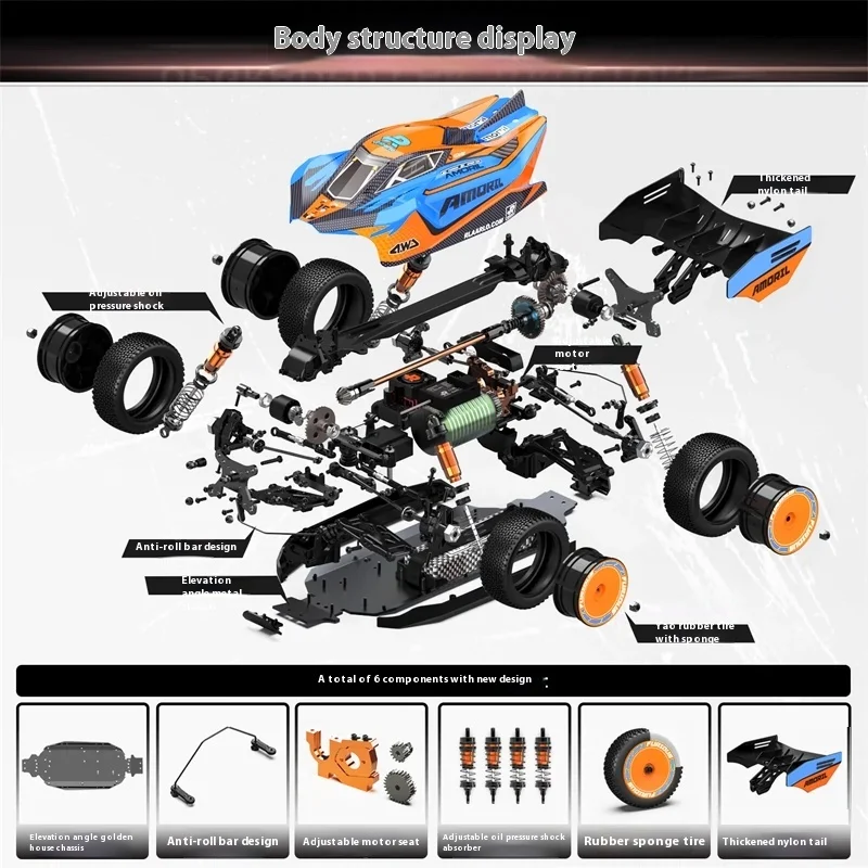 Am-x12rc Remote Control Car Four-wheel Drive Remote Control Car Toy Boy Remote Control Four-wheel Drive Off-road Vehicle