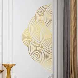 Large Semicircle Shaped Wall Sticker Bedroom Living Room Boho Half Circle Wall Decal Playroom Vinyl Home Decor