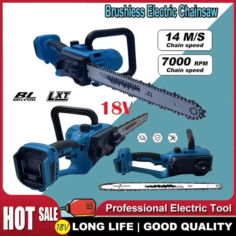 

Makita 12V 18V LXT Brushless Chainsaw 12 Inch Auto Oiler Cordless Electric Saw for Tree Cutting And Wood Logging