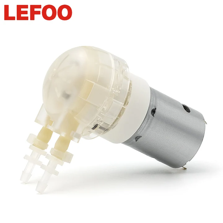 

LEFOO infusion low cost peristaltic pump 24 volt dc electric small liquid filling machine peristaltic pump for washing machine