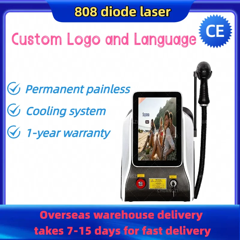 

2025 portable diode ice titanium laser hair removal machine with three wavelength painless permanent cooling head device